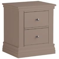 Corndell Annecy Fawn 2 Drawer Bedside Cabinet