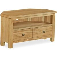 Corndell Lovell Lite Oak Corner TV Unit