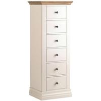 Corndell Annecy Oak Top 6 Drawer Tallboy