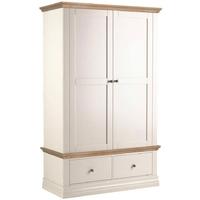 Corndell Annecy Oak Top Double Wardrobe with 2 Drawers