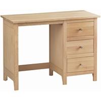 Corndell Nimbus Oak Single Pedestal Dressing Table