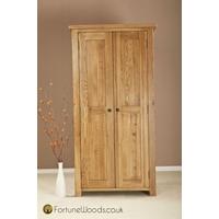 cotswold oak wardrobe 2 door ladies