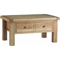 Corndell Lovell Oak Coffee Table with Drawer