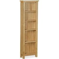 corndell lovell lite oak slim bookcase