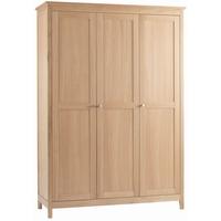 corndell nimbus oak 3 door multi wardrobe