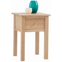 corndell nimbus oak lamp table with drawer