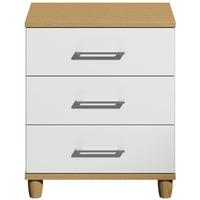 Corsica White Chest of Drawer - 3 Drawer Large