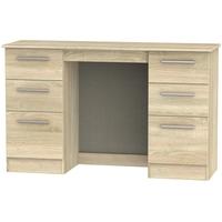 Contrast Bardolino Dressing Table - Knee Hole Double Pedestal