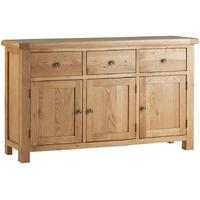 corndell lovell oak 3 door sideboard