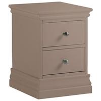 corndell annecy fawn narrow bedside cabinet