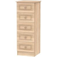 Corrib Bardolino Oak Chest of Drawer - 5 Drawer Locker