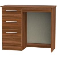 Contrast Noche Walnut Dressing Table - Vanity Knee Hole