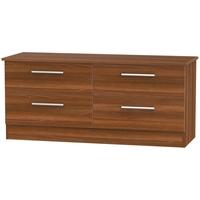 Contrast Noche Walnut Bed Box - 4 Drawer