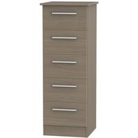 contrast toronto walnut chest of drawer 5 drawer locker