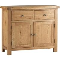 corndell lovell oak 2 door small sideboard