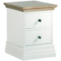 Corndell Annecy Oak Top Narrow Bedside Cabinet