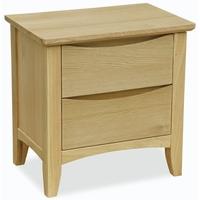 corndell arlingham oak wide bedside cabinet