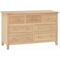 corndell nimbus oak 34 low bed chest of drawer