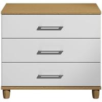 Corsica White Chest of Drawer - 3 Drawer Wide