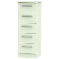 Contrast Vanilla Chest of Drawer - 5 Drawer Locker