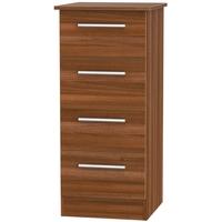 contrast noche walnut chest of drawer 4 drawer locker