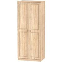 Corrib Bardolino Oak Wardrobe - 2ft 6in with Plain