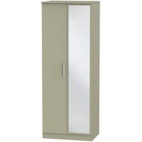 contrast mushroom wardrobe tall 2ft 6in with mirror