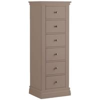 corndell annecy fawn 6 drawer tallboy