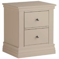 corndell annecy tapue 2 drawer bedside cabinet