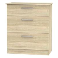 contrast bardolino chest of drawer 3 drawer deep