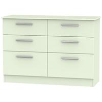 Contrast Vanilla Chest of Drawer - 6 Drawer Midi