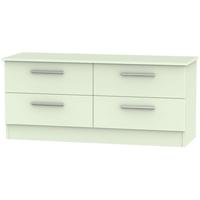 Contrast Vanilla Bed Box - 4 Drawer