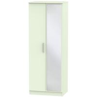 Contrast Vanilla Wardrobe - Tall 2ft 6in with Mirror