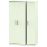 Contrast Vanilla Triple Wardrobe - Tall Plain