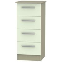 Contrast Vanilla and Mushroom Chest of Drawer - 4 Drawer Locker