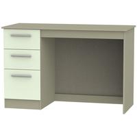 Contrast Vanilla and Mushroom Desk - 3 Drawer