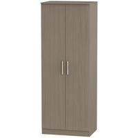 Contrast Toronto Walnut Wardrobe - Tall 2ft 6in with Double Hanging