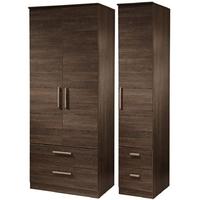 contrast panga triple wardrobe tall with drawer