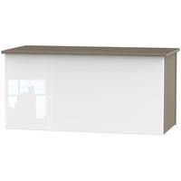 Contrast High Gloss White and Toronto Blanket Box