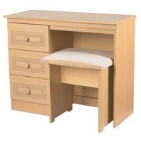 corrib beech dressing table vanity knee hole