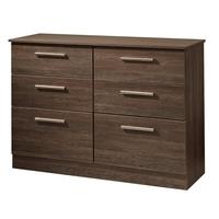 Contrast Panga Chest of Drawer - 6 Drawer Midi