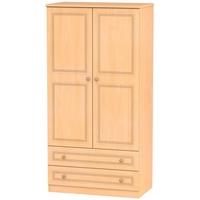 Corrib Beech Wardrobe - 3ft with 2 Drawer