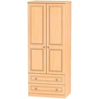 corrib beech wardrobe 2ft 6in with 2 drawer