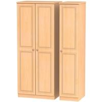 Corrib Beech Triple Plain Wardrobe