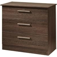 Contrast High Gloss Chest of Drawer - 3 Drawer