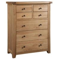 Colorado Oak Chest of Drawer - 4 Over 3 Drawer