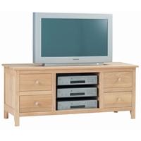 corndell nimbus oak large tv cabinet