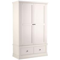 corndell annecy buttermilk double wardrobe with 2 drawers