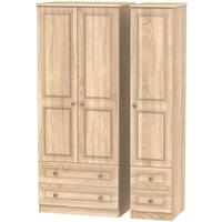 Corrib Bardolino Oak Triple Wardrobe with Drawer