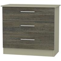 Contrast Panga and Mushroom Chest of Drawer - 3 Drawer